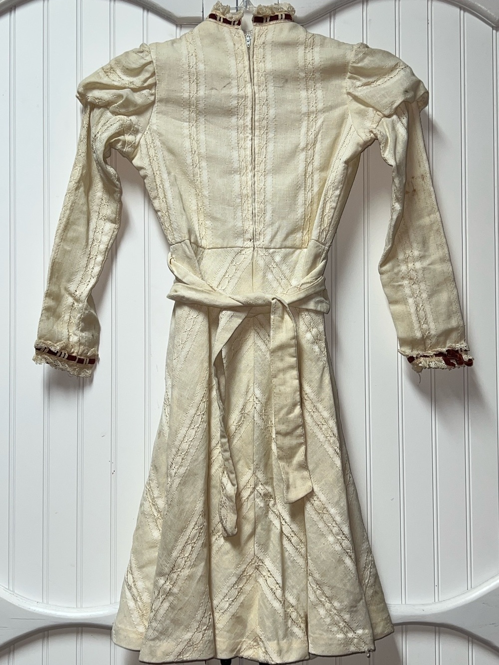 Dorissa of Miami Edwardian Style Dress S Vintage - Picture 3 of 5